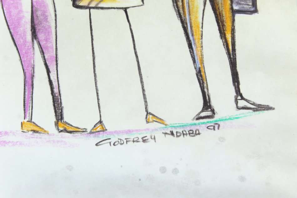 Godfrey Ndaba - Fashion figures - A beauty! Giveaway price, bid now!!