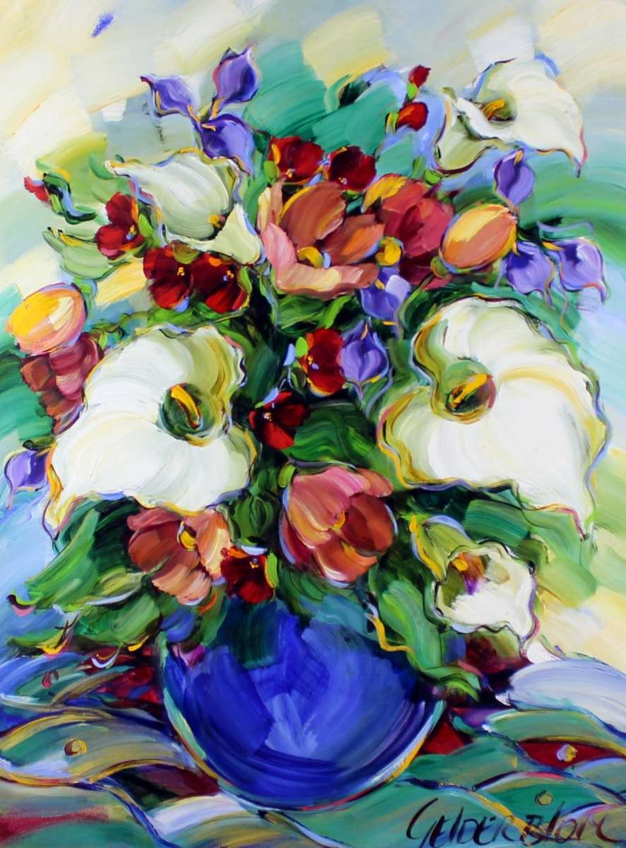 Gelderblom - Still life flowers - A stunjing painting! - Bid now! *Free courier!