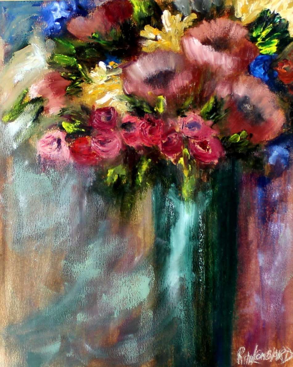 R Lombard - Abstract still life - A stunner at a giveaway price, bid now!!