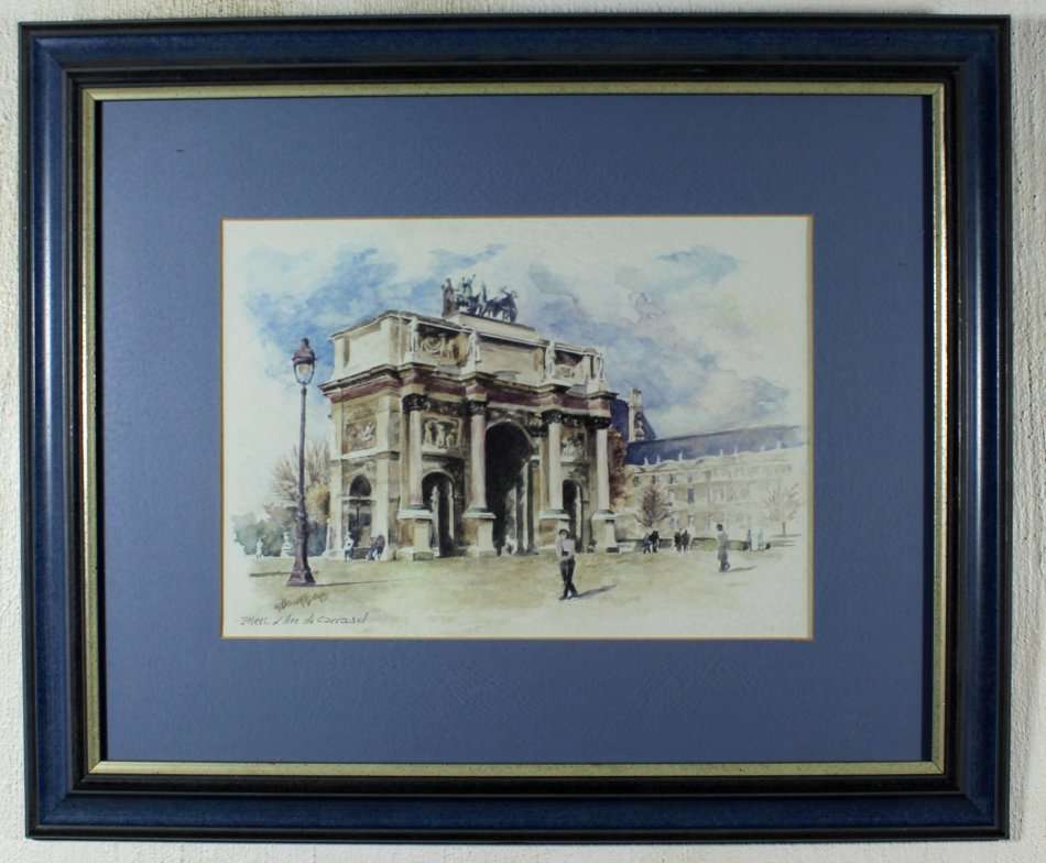 G Bourgen - Paris L'Arc de Carrousel -  A stunning print - Bid now!!
