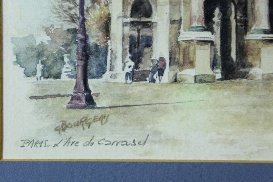 G Bourgen - Paris L'Arc de Carrousel -  A stunning print - Bid now!!