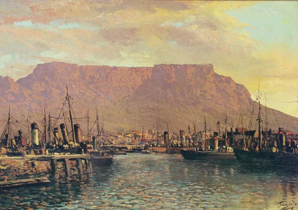 Tinus de Jongh - Table Mountain - A beautiful print!! Bid now!
