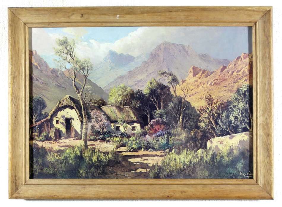Tinus de Jongh - Boland landscape - A beautiful print!! Bid now!