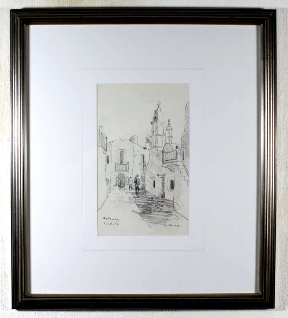 Otto Klar - Mykonos - 1972 - Investment art! Bid now! *Free courier!