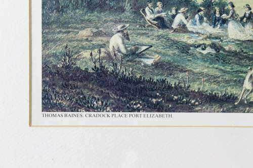 Thomas Baines - Cradock Place, Port Elizabeth -  A beautiful print! Bid now!