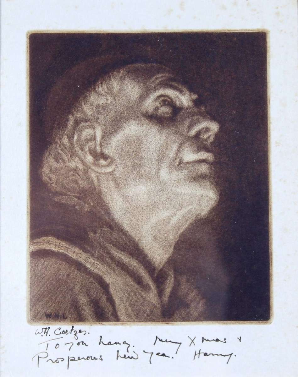 WH Coetzer - The Prayer - A stunning engraving!! - Investment art! - Bid now!!