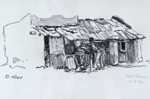 Otto Klar - Newtown - A stunning piece!! - Investment art! - Bid now!!