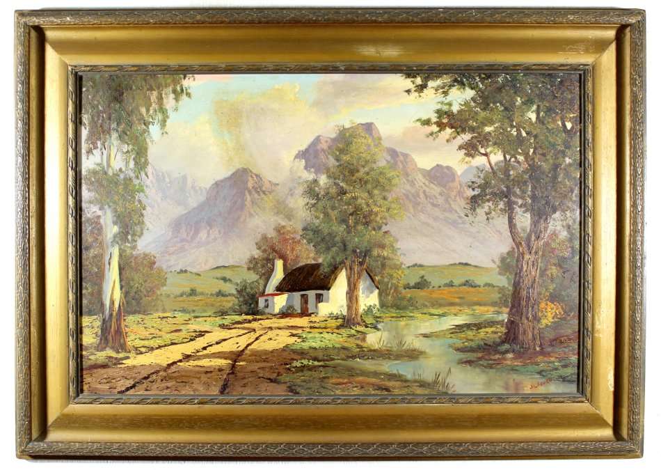 JL Faure - Cape Dutch homestead in a mountain landscape - Stunning!! - Bid now!