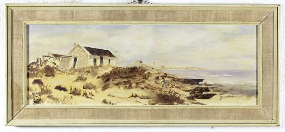 Jose - Cottages in Arniston - A beautiful oil painting! Get it now!!