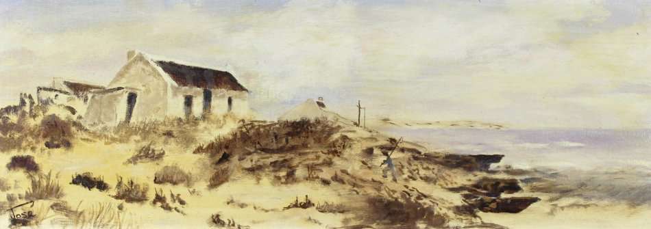 Jose - Cottages in Arniston - A beautiful oil painting! Get it now!!