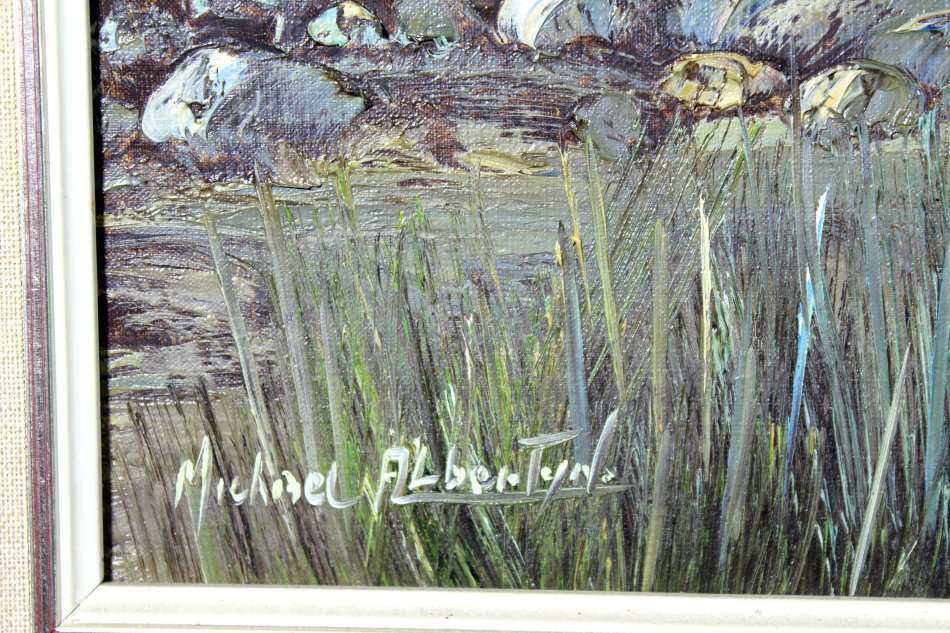 Michael Albertyn - Mountain landscape - 90cm x 60cm - A Beautiful Piece - Bid now!! **FREE COURIER**