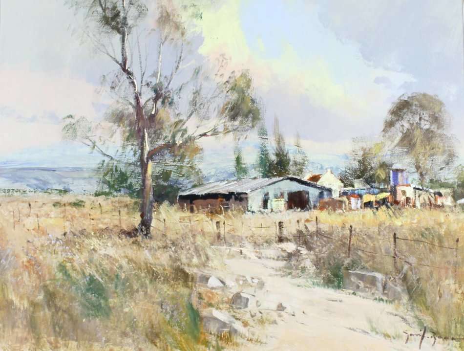 Gerrit Roon - Dirt road to the farmhouse - Investment art at its finest! - Bid now!!