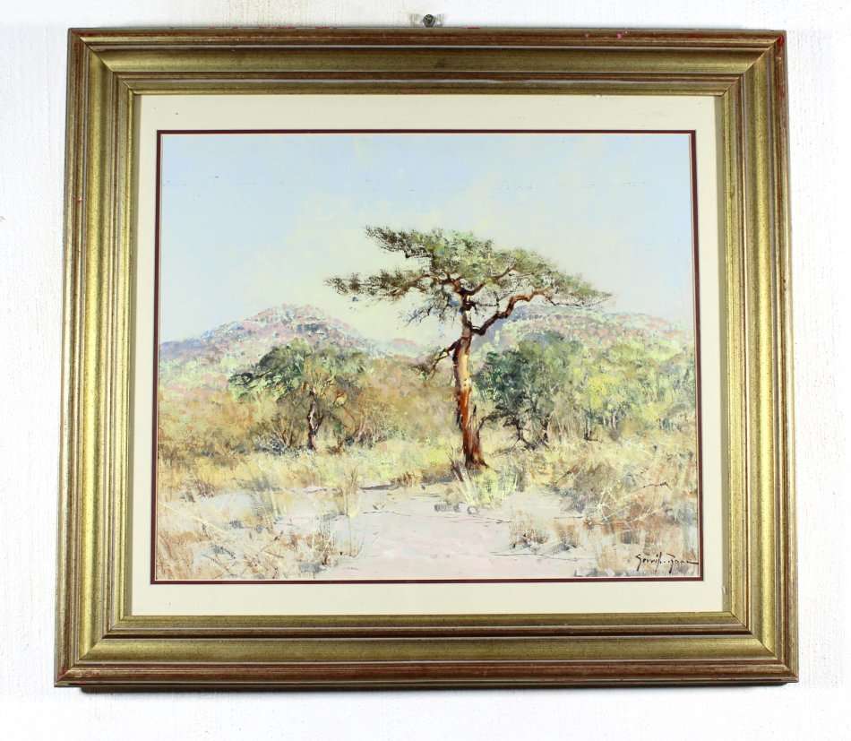 Gerrit Roon - Tree in a landscape - Beautiful art! - Bid now!!