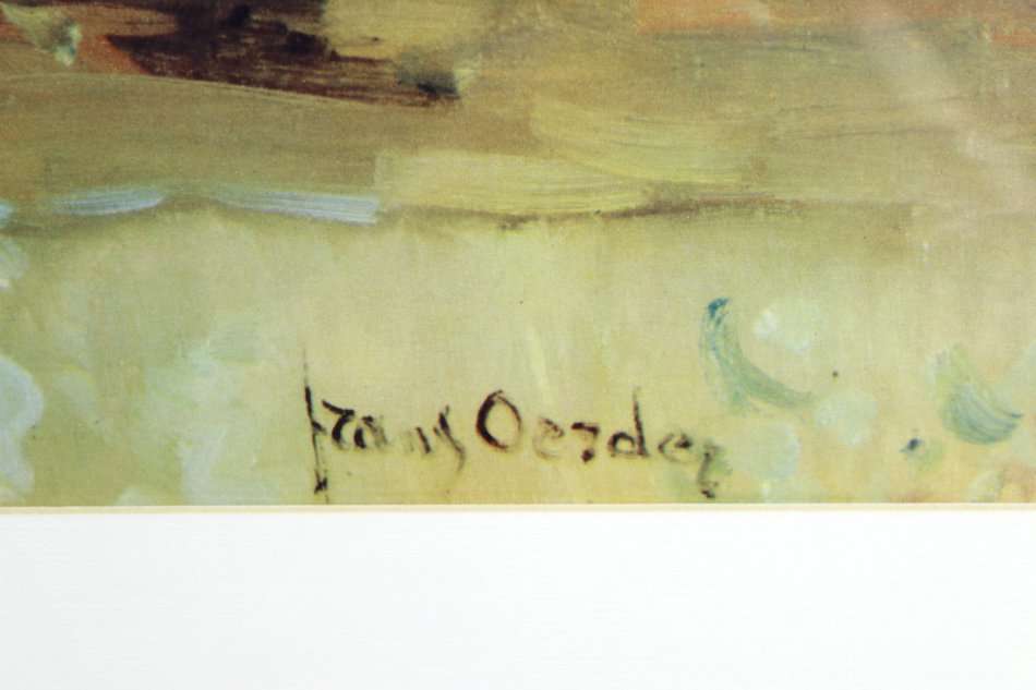 Frans Oerder - Still life flowers - An old print - Bid now!