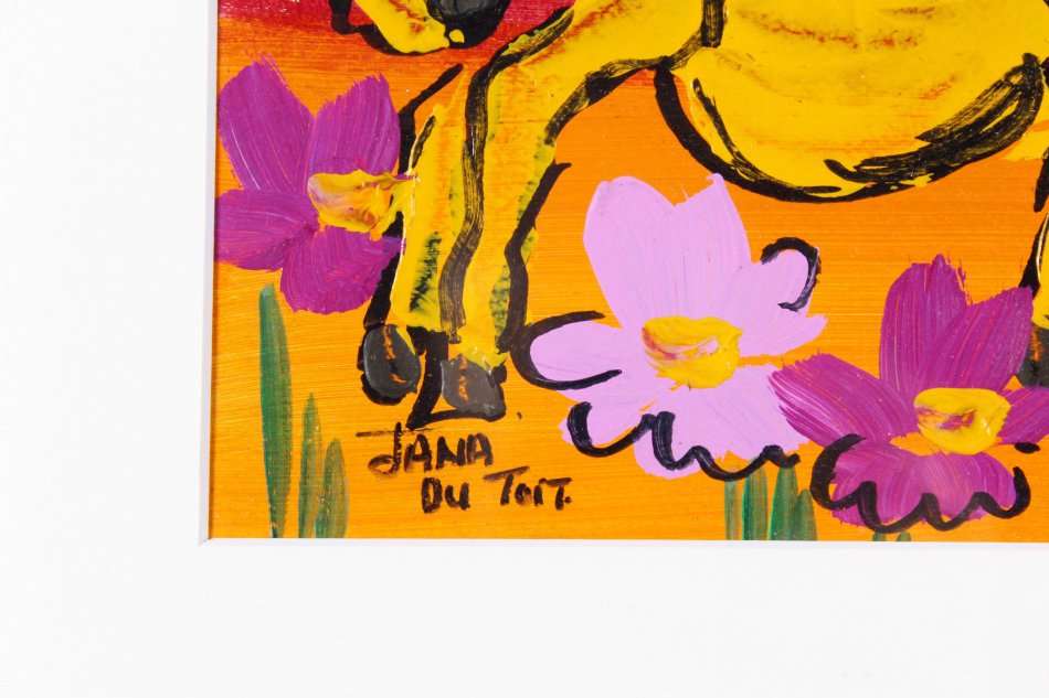 Jana du Toit - Donkey cart with flower lady - Beautiful!! - Bid now!