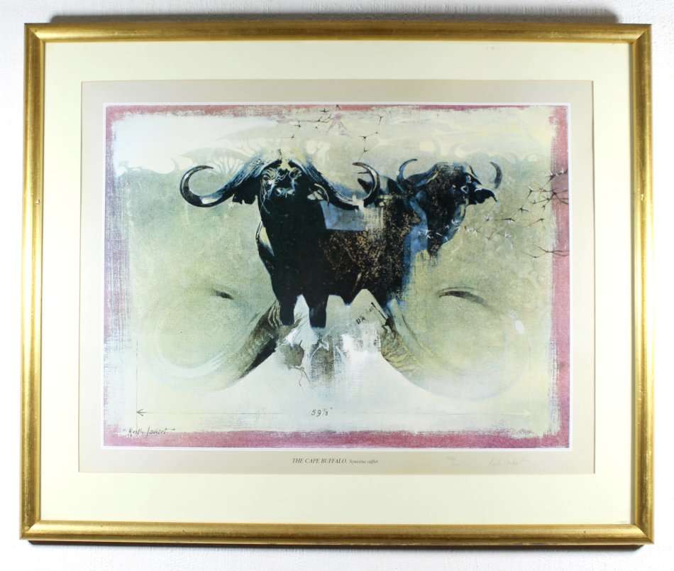 Keith Joubert - Limited edition lithoprint - The Cape Buffalo - Offered at a low price! Bid now!