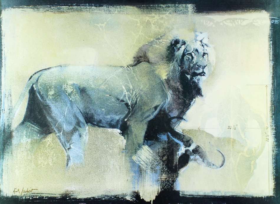 Keith Joubert - Limited edition lithoprint - The Lion - Offered at a low price! Bid now!