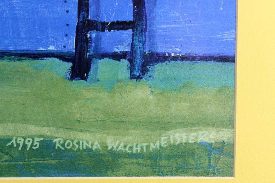 Rosina Wachtmeister - Bicycle at the fence - A beautiful piece!! Bid now!