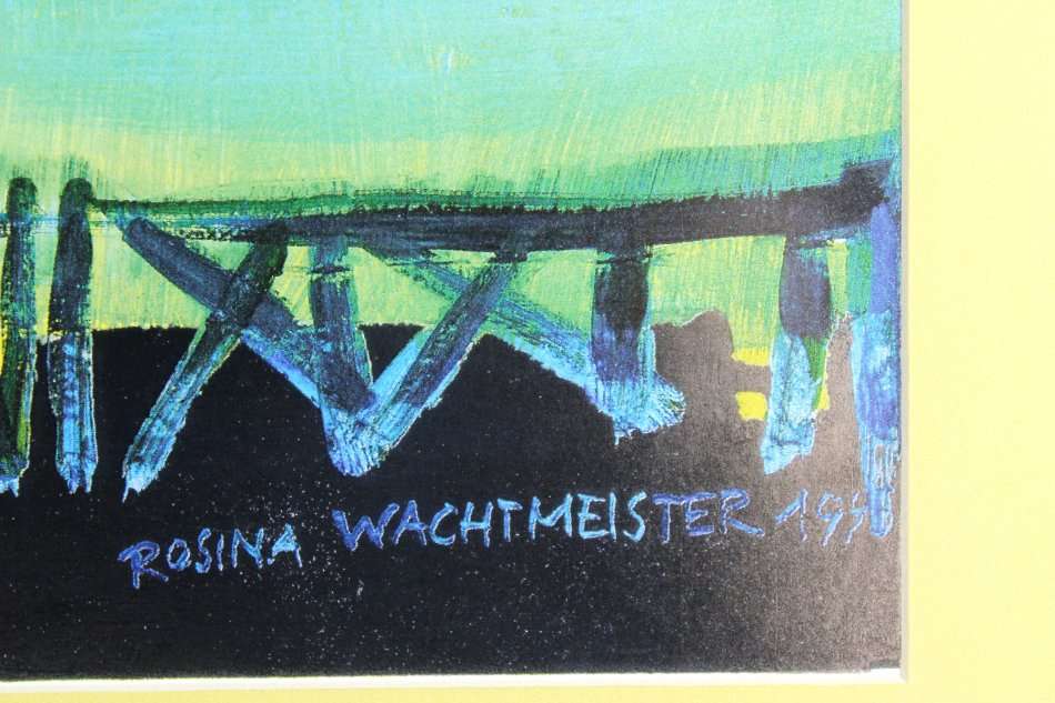 Rosina Wachtmeister - Cat and a rainbow - A beautiful piece!! Bid now!