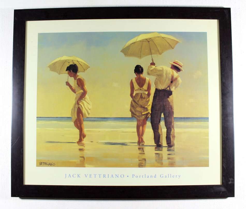 Jack Vettriano - Playing in the water - A beautiful poster! Bid now!