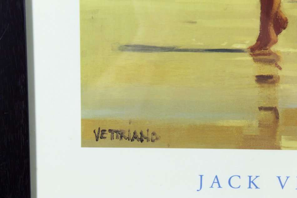 Jack Vettriano - Playing in the water - A beautiful poster! Bid now!
