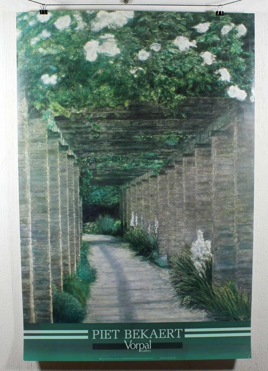 Poster - Piet Bekaert - Pergola - Beautiful! - Bid now!!