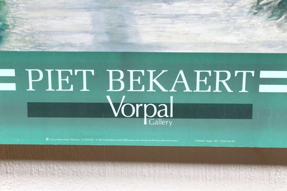 Poster - Piet Bekaert - Pergola - Beautiful! - Bid now!!