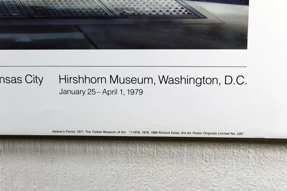 Poster - Richard Estes - Helene's Florist - Beautiful! - Bid now!!