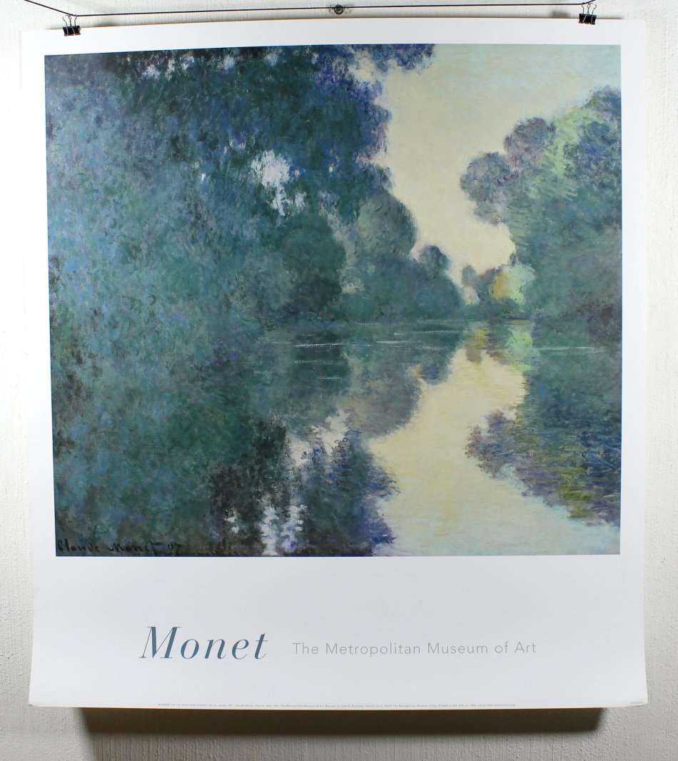 Poster - Monet - Morning on the Seine near Giverny - Beautiful! - Bid now!!