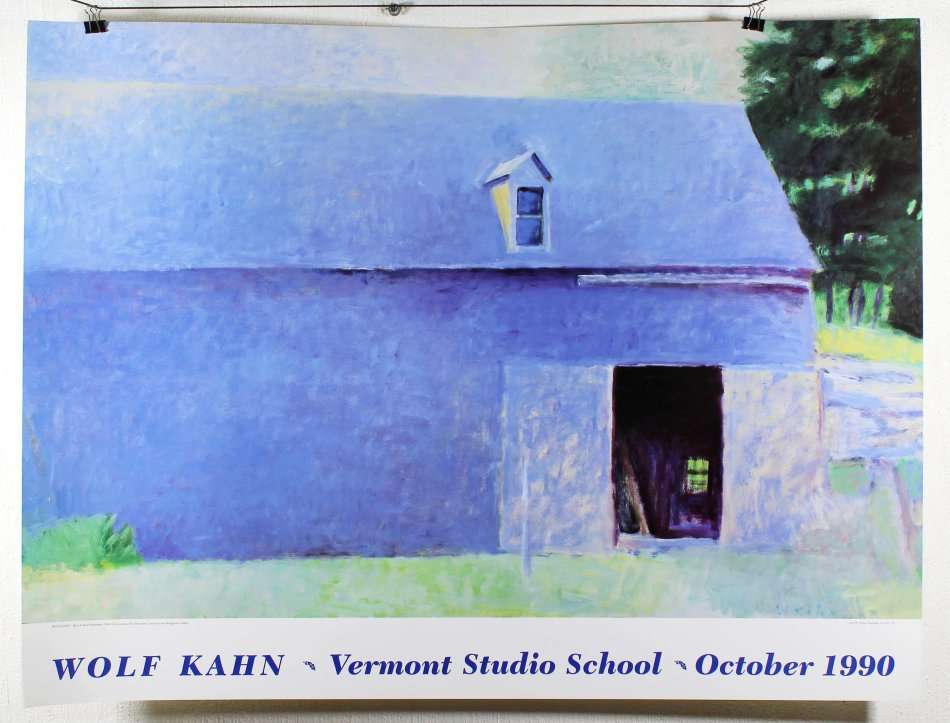 Poster - Wolf Kahn - Born in West Brattleboro - Beautiful! - Bid now!!