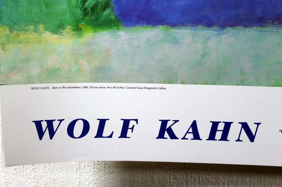 Poster - Wolf Kahn - Born in West Brattleboro - Beautiful! - Bid now!!