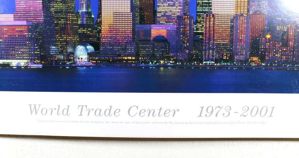 Poster - World Trade Center 1973 - 2001 - Beautiful! - Bid now!!