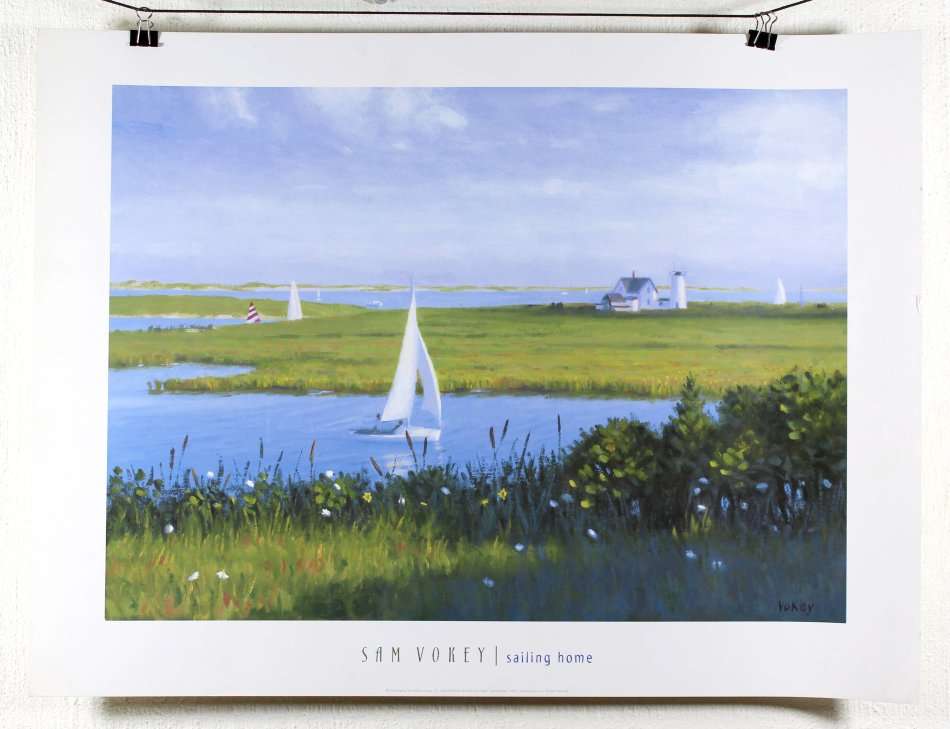 Poster - Sam Vokey - Sailing home - Beautiful! - Bid now!!