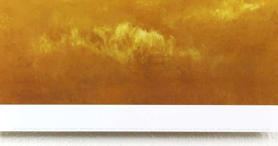 Poster - Carol Satriani - On top of the world - Beautiful! - Bid now!!