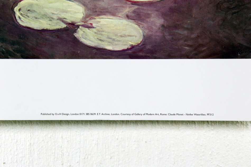 Poster - Claude Monet - Ninfee Waterlillies - Beautiful! - Bid now!!