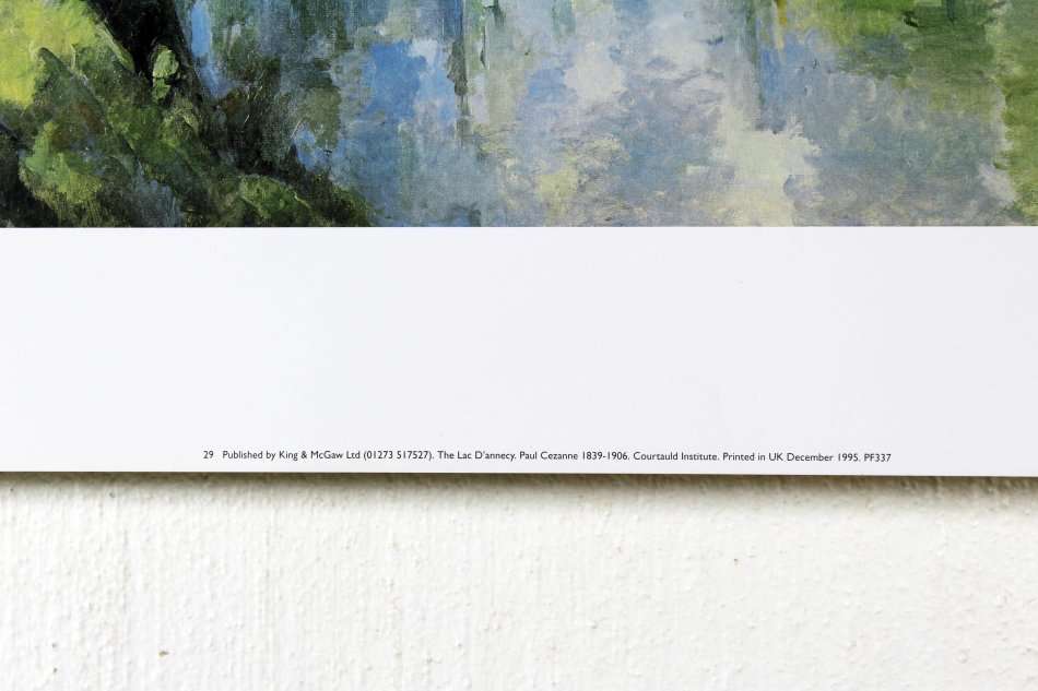 Poster - Paul Cezanne - The Lac D`annecy - Beautiful! - Bid now!!
