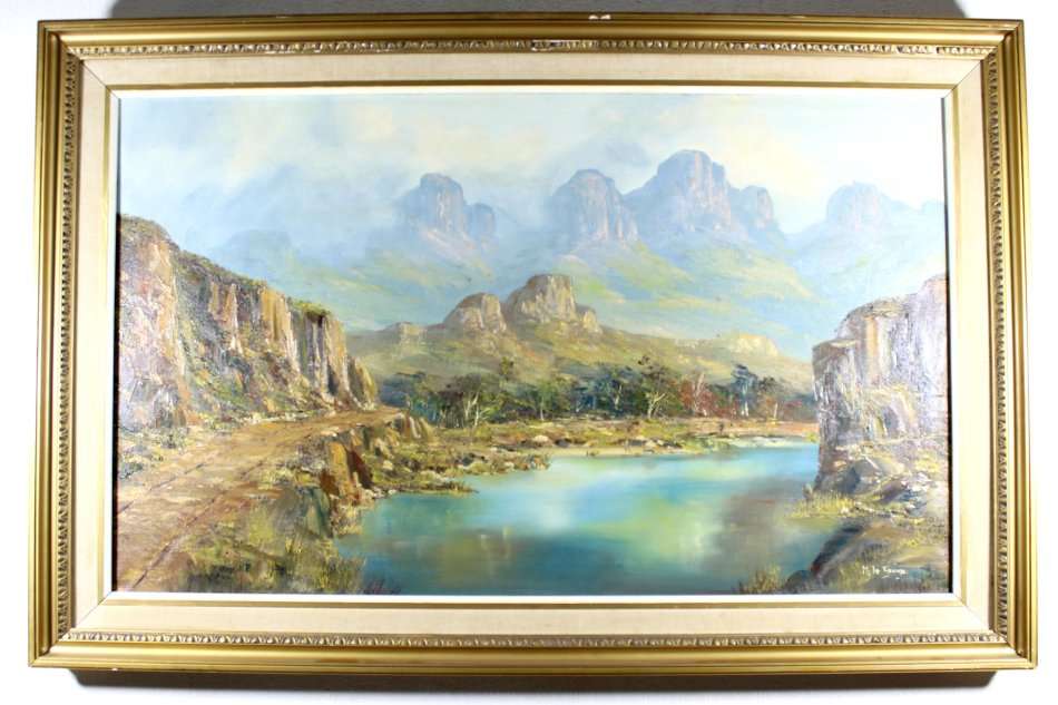 M le Grange - Mountain pass - Stunning!! - 99cm x 59cm - Giveaway price! - Bid now!!