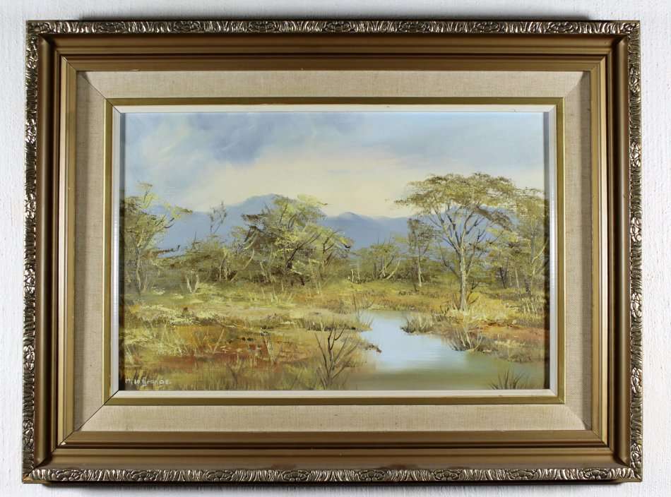 M le Grange - River in a landscape -  A beautiful painting!! Bid now!!