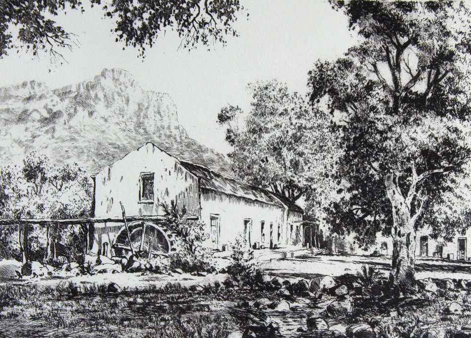 Thinus de Jongh - Water Mill, Ceres - Magnificent art!! Bid now! *Free courier!