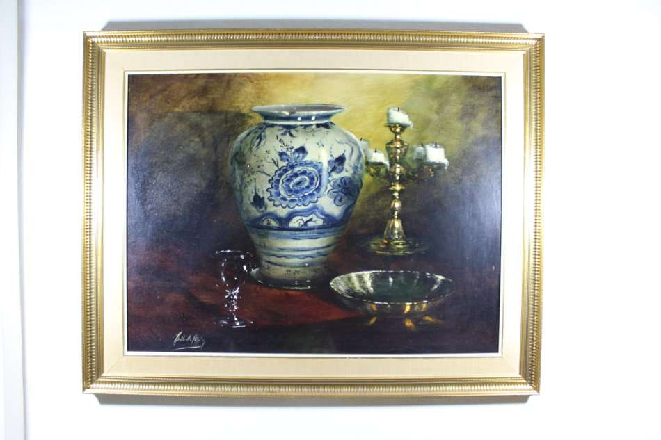 Denzil Herring - Stunning still life! 100cm x 75cm - A signature piece of art!! Bid now!!