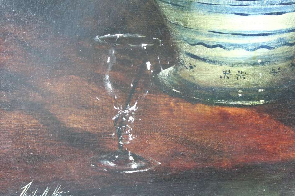 Denzil Herring - Stunning still life! 100cm x 75cm - A signature piece of art!! Bid now!!