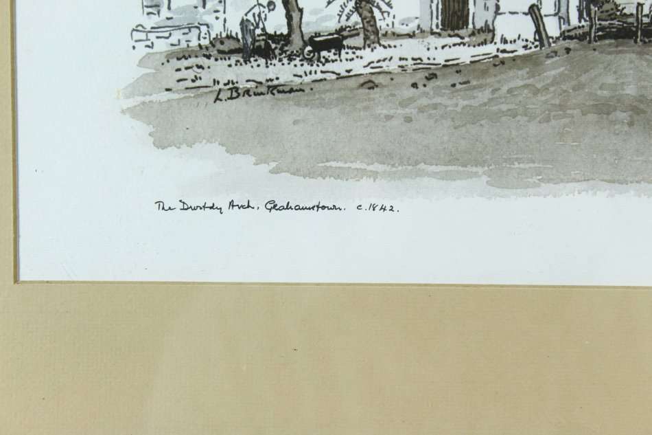 L Brinkman - The Drostdy Arch, Grahamstown - A beautiful limited edition print! - Bid now!!