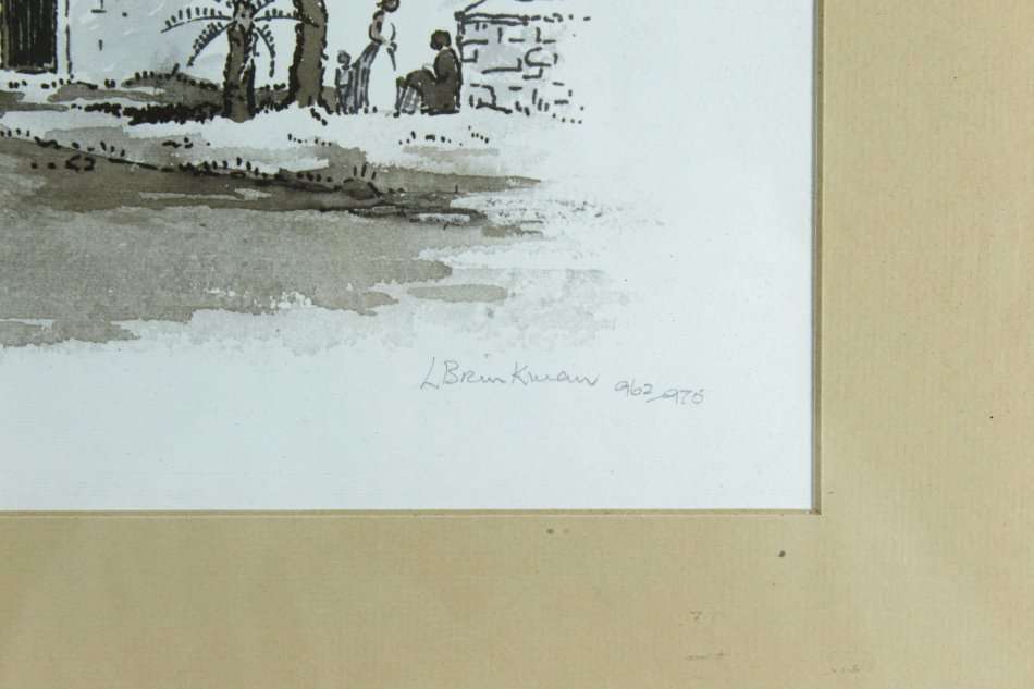 L Brinkman - The Drostdy Arch, Grahamstown - A beautiful limited edition print! - Bid now!!