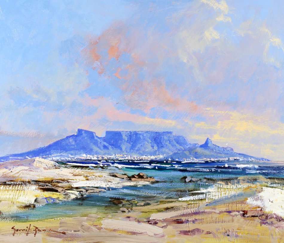Gerrit Roon - Table Mountain - Stunning!! - Investment art! - Bid now!!
