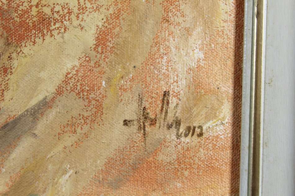 Wallace Hulley - Road side house - Oil on canvas - Stunning art!! Bid now!! *Free courier!