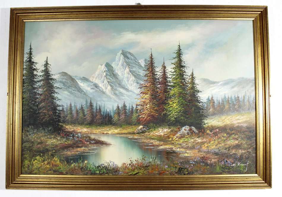 Heinrich Knauf - Landscape - Beautiful!! - Giveaway price! - Bid now!!