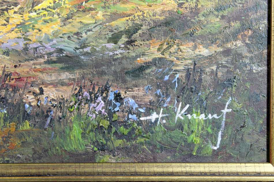 Heinrich Knauf - Landscape - Beautiful!! - Giveaway price! - Bid now!!