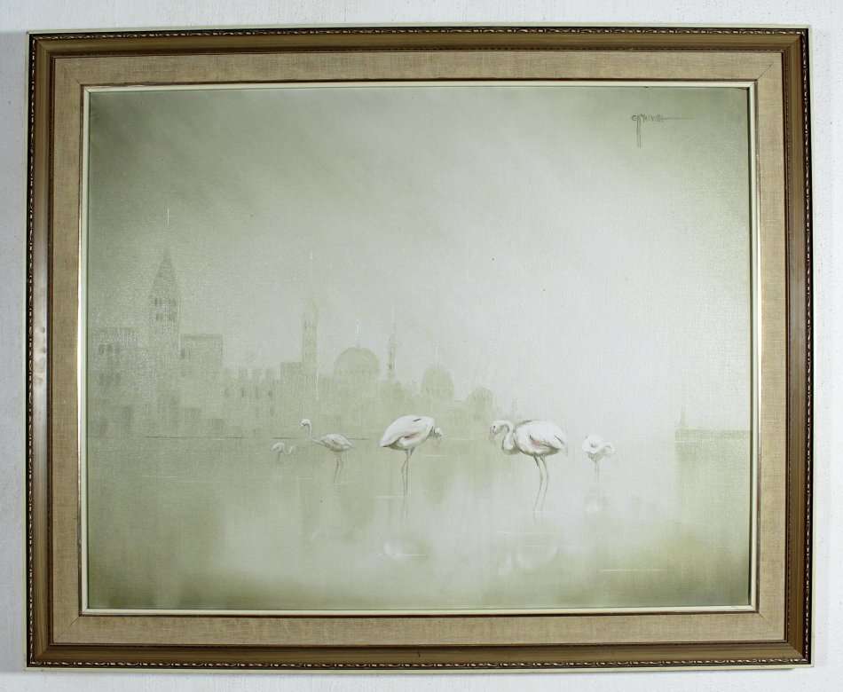 G Melville - Flamingo's - Beautiful! - Giveaway price! - Bid now!!