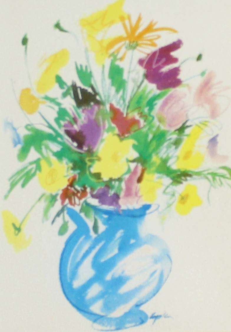 Aileen Lipkin - Still life flowers - Lovely!! - Low price! - Bid now!!