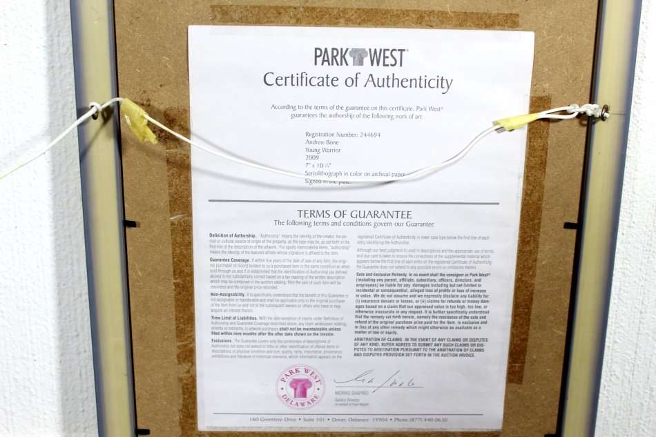 Andrew Bone - Lion - Serigraph - With COA - Beautiful!! - Low price! - Bid now!!